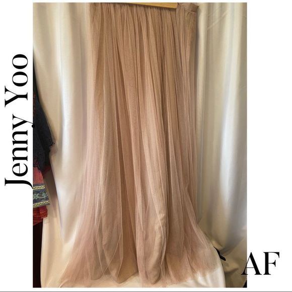 BHLDN JENNY YOO HAMPTON CHIFFON MAXI SKIRT NEW - Picture 5 of 13